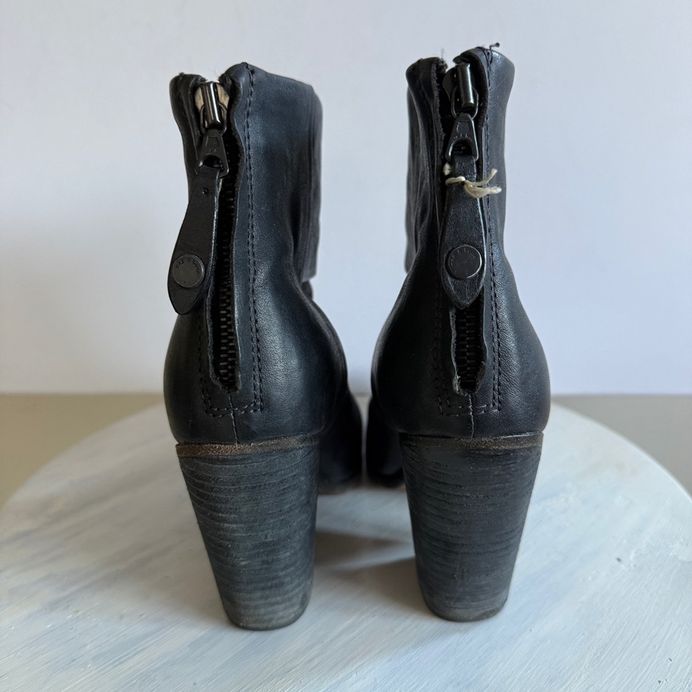 Rag & Bone Classic Newbury Black Ankle Bootie Size 6.5 - Picture 10 of 15
